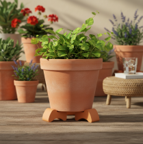 Artikel Blumentopffüsse aus Terrakotta 7 cm, 3 Stück