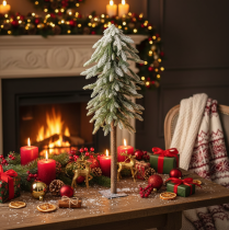Artikel Künstlicher Tannenbaum mit Schnee, 95 cm