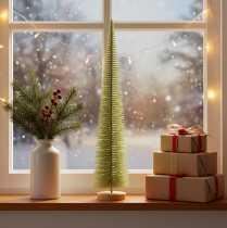 Artikel Künstlicher Tannenbaum auf Holzfuss 60 cm grün