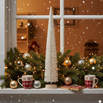 Artikel Deko Tannenbaum künstlich 60cm Weissgrau Innenbereich