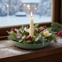 Artikel Kerzenständer Metall Grün für Tafelkerzen 13 cm