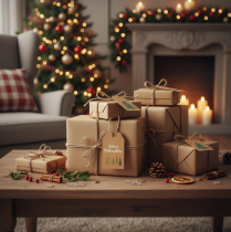 Artikel Geschenkanhänger Weihnachten Papier Schöne Weihnachten Naturbraun 8cm 36 Stück