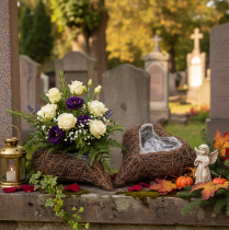 Artikel Pflanzgefäss Herz aus Rebenzweigen mit Folie, 16x20 cm, Braun, 2er-Set