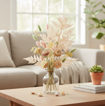 Artikel Trockendeko Farn Naturmaterial rosa 42cm 10er-Set