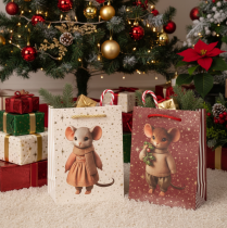 Artikel Geschenktaschen aus Papier mit Mausmotiv, 16 cm, 2er-Set