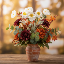 Artikel Künstliche Mohnblume Weiss 78 cm 3er-Set mit Flexiblem Stiel für Innenräume