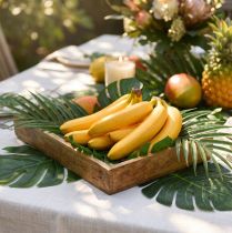 Artikel Künstliche Banane aus Kunststoff, 18 cm, Gelbe Dekofrucht für Innen