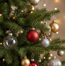 Artikel Kugelaufhänger aus Metall Silber 35 mm 50 Stück für Weihnachtskugeln