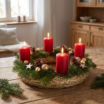 Artikel Strohkranz Strohrömer 25 cm x 6 cm, Naturmaterial, 2er-Set für Advents- und Türkränze