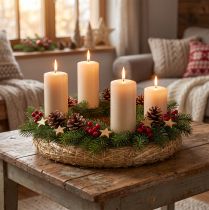 Artikel Strohkranz Rohling Ø30cm 2er-Set für DIY Kranzgestaltung und Dekoration