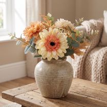 Artikel Künstliche Gerbera Kunstblume Apricot Ø11cm L50cm