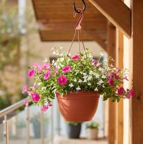 Artikel Blumenampel aus Kunststoff Ø30 cm in Terrakotta