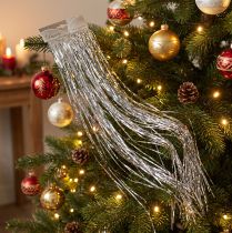 Artikel Lametta Silber Kunststoff Christbaumschmuck 50×40cm 2 Stück