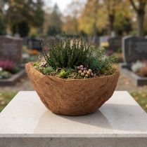 Artikel Kokos Pflanzenschale rund 30cm, Naturfaser, braun