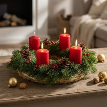 Artikel Strohring Kranzrohlinge Ø20 x 4 cm Natur - 10er Set für Advent und Dekoration