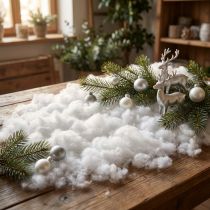 Artikel Deko-Schneeflocken aus Polyester Weiss 40g × 3 Stück