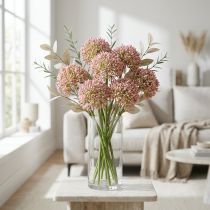 Artikel Allium künstlich 55cm Rosa Kunststoff