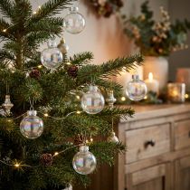Artikel Mini Weihnachtskugeln Glas Kugeln Irisierend Klar 3cm 22 St
