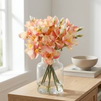 Artikel Dekozweige Inkalilie Kunstblumen Rosa 33cm 6er-Set