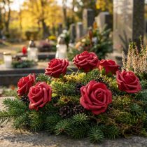 Artikel Foam-Rosen Rot Ø6cm mit Draht 27 Stück