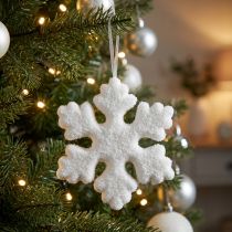 Artikel Christbaumschmuck Schneeflocke Kunststoff Weiss 15cm