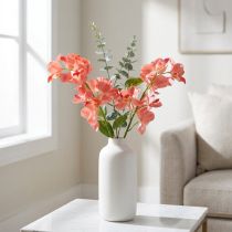 Artikel Künstliche Mokara Orchidee Lachs 50cm Kunststoff Metall 6 Stück