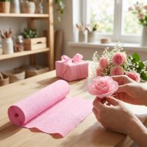 Artikel Floristen-Krepppapier hellpink 50x250cm für Dekoration und Bastelarbeiten