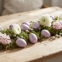 Artikel Dekorations-Eierschalen Wachteleier 3cm Lavendel, 50 Stück