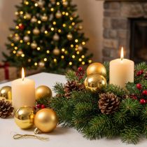 Artikel Weihnachtskugeln aus Kunststoff Gold 6cm, 12 Stück