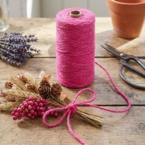 Artikel Juteband Ø3mm Fuchsia 200m – Jutekordel für Dekoration und Bastelarbeiten