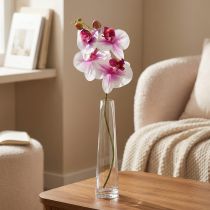Artikel Orchidee künstlich Phalaenopsis 72 cm Weiss Pink mit vier Blüten