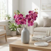 Artikel Orchidee künstlich Phalaenopsis violett geflammt 72 cm