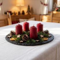 Artikel Runde Schieferplatten Ø25cm Schwarz – 2er-Set für Dekoration