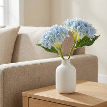 Artikel Künstliche Hortensie Blau 34 cm Set mit 3 Stielen