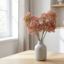 Artikel Holunderzweig künstlich Rosa 52 cm 4er-Set aus Kunststoff und Metall