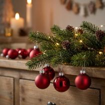 Artikel Mini Weihnachtskugeln Glas Rot Matt Glanz Ø3cm 22 Stück