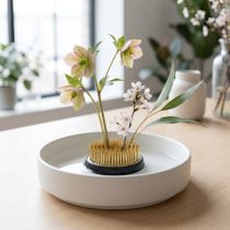 Artikel Runder Metall-Steckigel Kenzan Ø5cm, Silberfarben für Ikebana-Gestecke