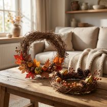 Artikel Rebenkranz Natur Ø15cm 10er Set – Kranzunterlage für Herbst, Weihnachten, Ostern und Trauerdekoration