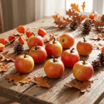 Artikel Kunststoff-Deko-Äpfel Cox Orange Ø3,5cm 24 Stück rot-orange-gelb