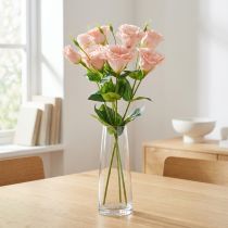 Artikel Künstliche Blumen Eustoma Lisianthus Rosa 52 cm 5 Stiele
