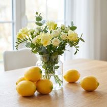 Artikel Künstliche Zitronen aus Kunststoff 8cm Gelb für Dekoration, 6er-Set