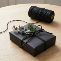 Artikel Juteband Schwarz 3 mm Ø, 200 m - Dekoband aus 100% Jute