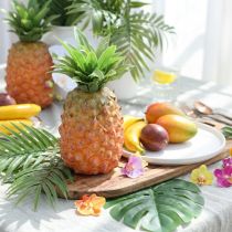 Artikel Künstliche Ananas aus Kunststoff 26cm – Deko-Frucht in Orange und Grün für Innenbereiche