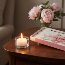 Artikel Teelichter Duftkerzen Pfingstrose Peony Blush Ø3,5cm 12 Stück