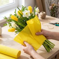 Artikel Floristen-Krepppapier Gelb 50cm x 250cm lichtecht und nicht ausblutend