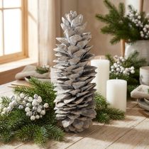 Artikel Zuckerkieferzapfen weissgewaschen 20–30 cm aus Holz