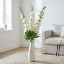 Artikel Delphinium Weiss 3er Set Künstlicher Rittersporn Seidenblumen 80cm