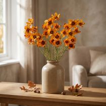 Artikel Kunstblumen Schmuckkörbchen Cosmea Orange 51 cm 3 Stück