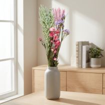 Artikel Trockenblumenstrauss mit rosa Strandflieder und Hafer, 58 cm, Dekoration
