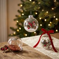 Artikel Weihnachtskugel Glas Ø7,5cm klar 12 St